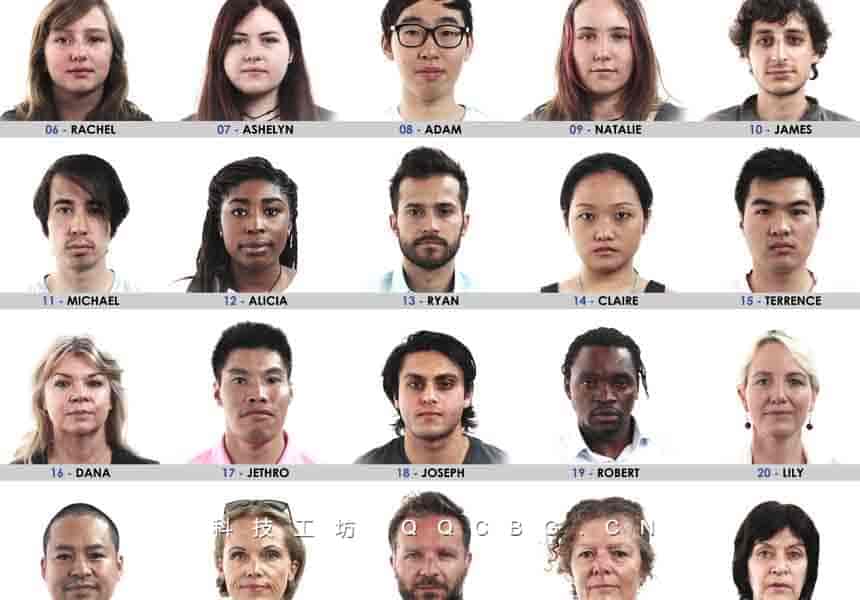 240+三十位真人每位二十四种面部表现参考