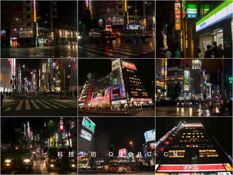 853+Tokyo Cyberpunk 日本东京赛博朋克城市街道高清实拍夜景参考