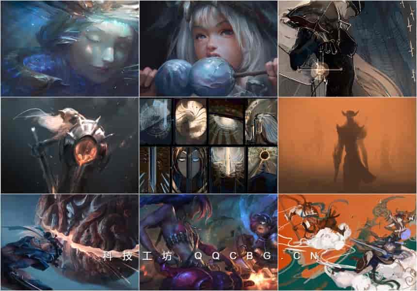 125+Suke 苏可概念设计师手绘插画师风格多样概念绘制