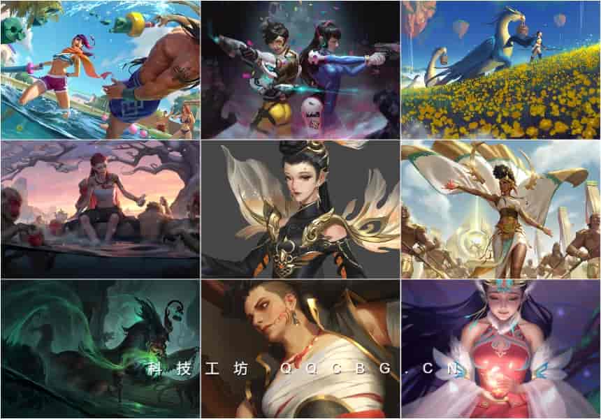 67+Hou China 国人插画师参与拳头卡牌游戏制作
